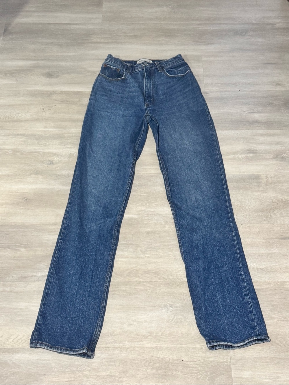 Abercrombie & Fitch The ‘90s Straight Ultra High Rise Women’s Denim sz 25 | 0xl